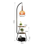 収納付きフロアランプ アーチ型 ガラスシェード スタンドライト 間接照明 寝室 リビング