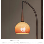 収納付きフロアランプ アーチ型 ガラスシェード スタンドライト 間接照明 寝室 リビング