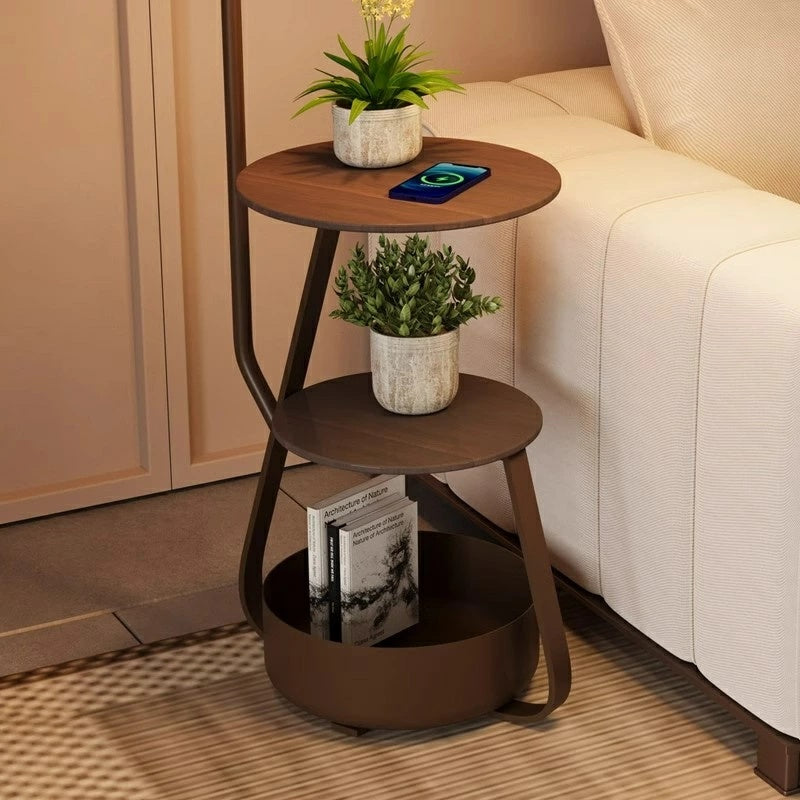 収納付きフロアランプ アーチ型 ガラスシェード スタンドライト 間接照明 寝室 リビング