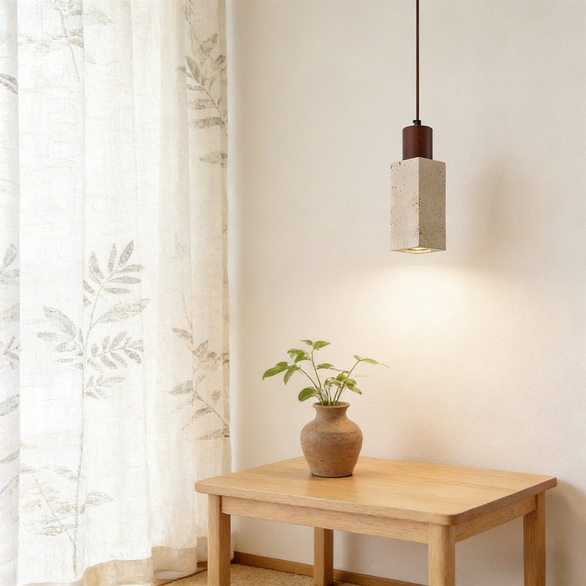 ペンダントライト 北欧 天然石 木 筒型 方型 E26 led モダン シンプル 天井照明 ダイニング 玄関 リビング トイレ 階段 書斎 寝室 民泊 店舗用 高級感