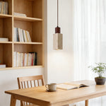 ペンダントライト 北欧 天然石 木 筒型 方型 E26 led モダン シンプル 天井照明 ダイニング 玄関 リビング トイレ 階段 書斎 寝室 民泊 店舗用 高級感