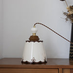 ペンダントライト 北欧 陶器 ダイニング 1灯 E26口金 LEDレトロ シンプル デザイン 天井照明 キッチン 引っ掛け ダクトレール 可愛い 瓷器 陶磁 ホワイト