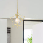 ペンダントライト ダイニング 北欧 金属 星星 1灯 E26 LED対応 小型 和風