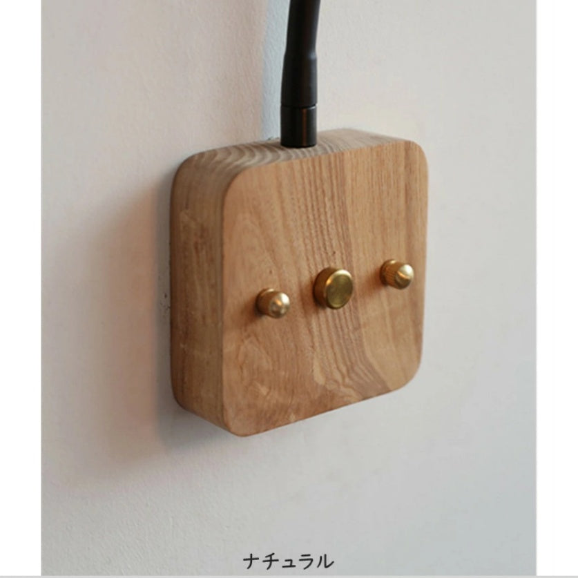 木製シンプル北欧風ブラケットライト 壁掛け照明 寝室玄関対応