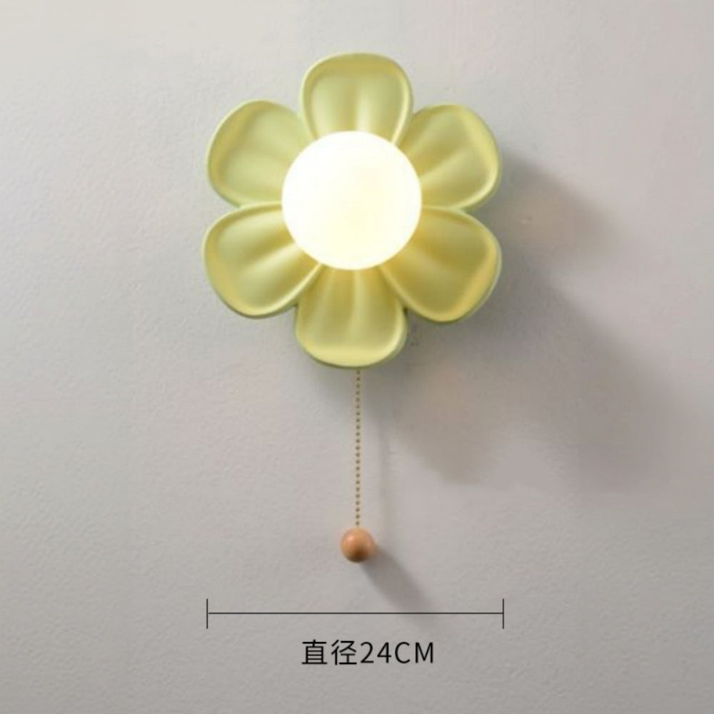 ウォールライト 陶器 花びら型 ガラスボール 北欧 可愛い ピンク グリーン ホワイト ベージュ コードレス 充電式 5200mAh 配線式 G9対応 壁付け照明 寝室 リビング 玄関 おしゃれ